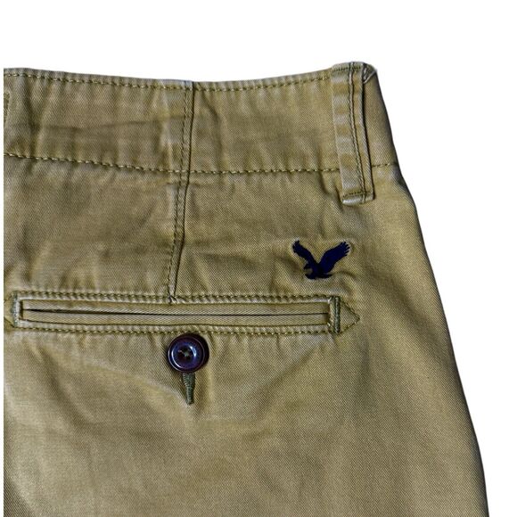American Eagle Shorts Mens 30 Tan Longboard Chino‎ Classic Neutral Casual - Picture 3 of 7